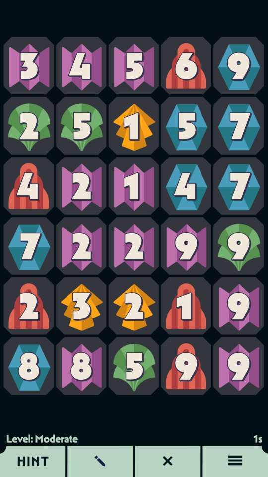 A screenshot of the game Deco Deck: mini, unfilled